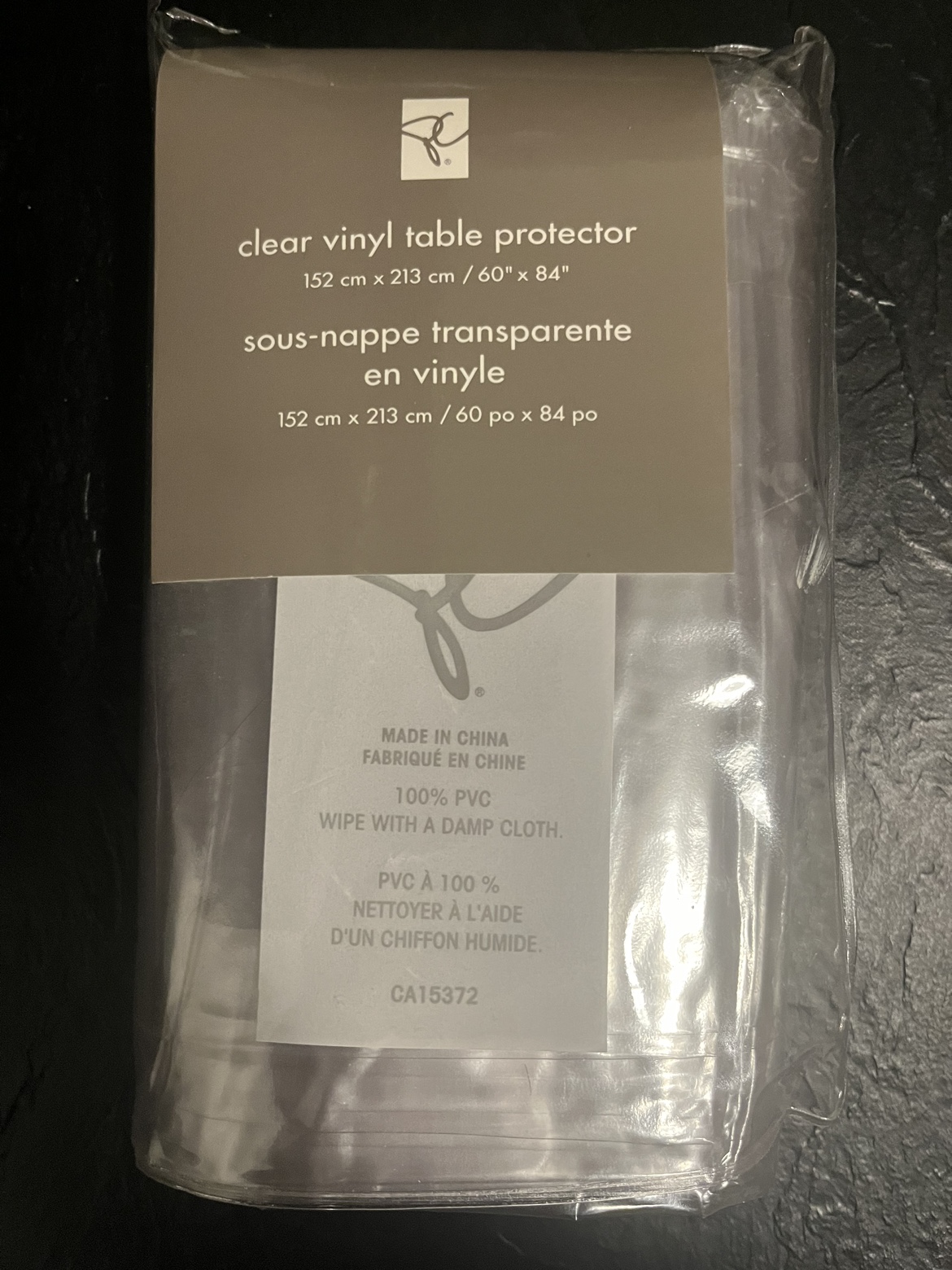 Clear vinyl table Protector 60 X 84 inches thumbnail