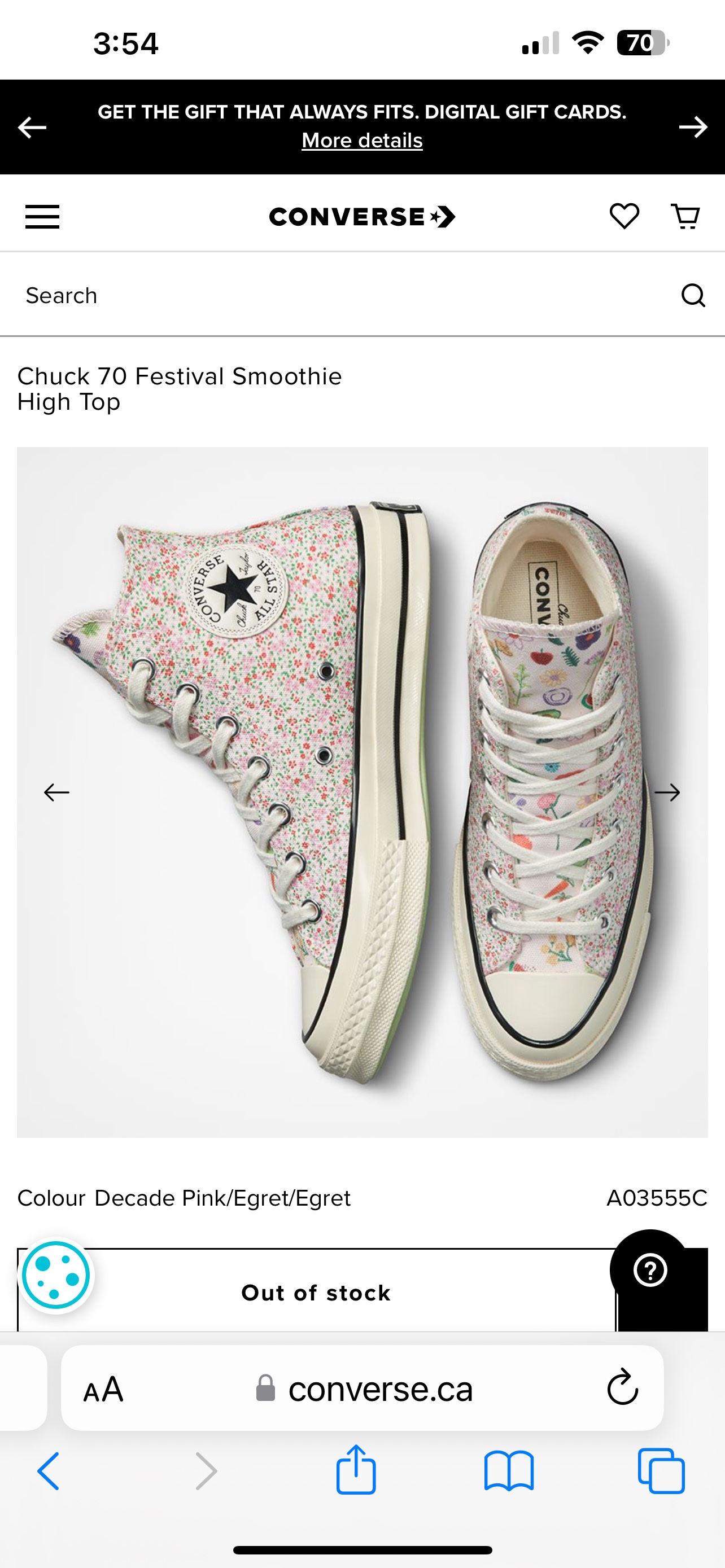 BNIB CONVERSE UNISEX Chuck Taylor 70HT, L13, M11 Sneakers image indicator(5)