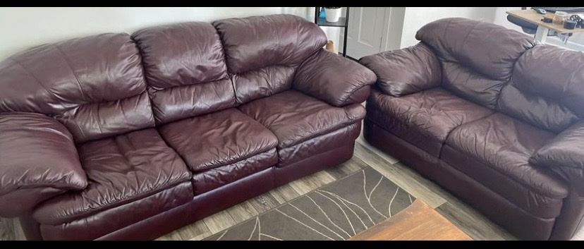 Couch and love seat