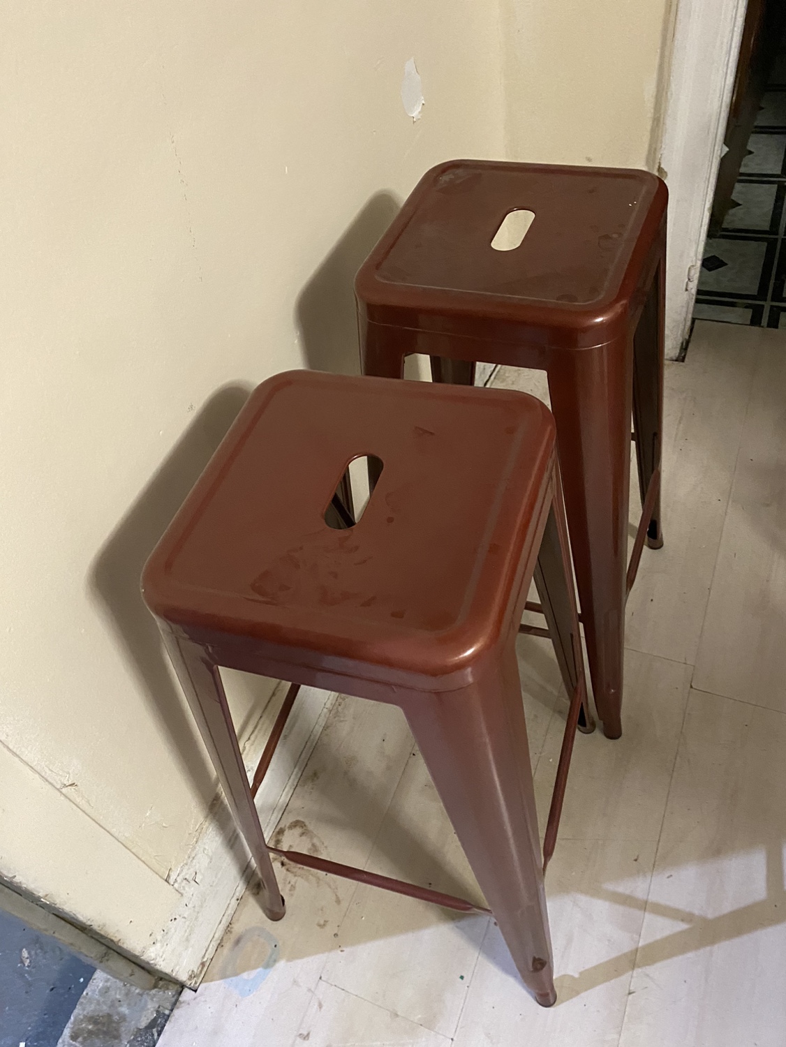 Counter stool with metal frame 30” set of four - photo 2