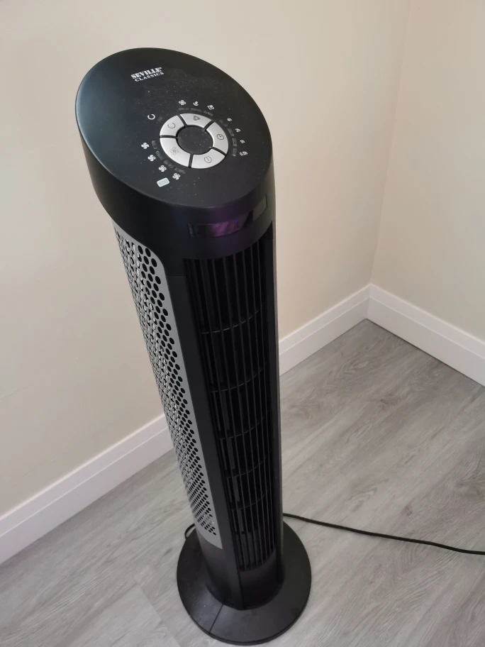 Seville Classics Black UltraSlimline Tower Fan - photo 3