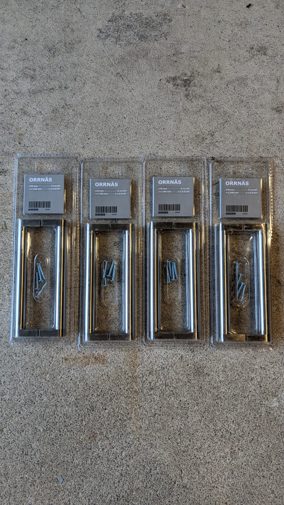 IKEA ORRNAS 170mm -6 11/16" Stainless Steel Handles