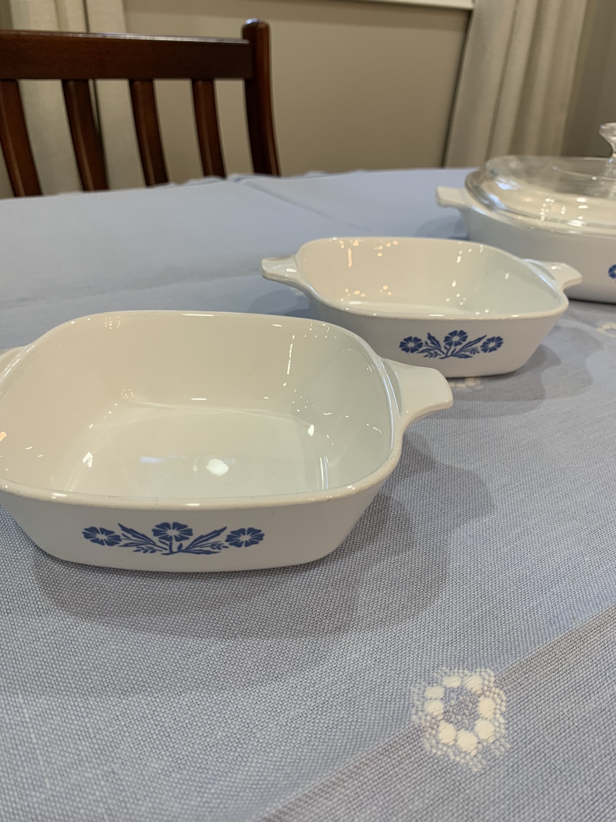 5 Corning Ware Cornflower Casseroles image indicator(3)