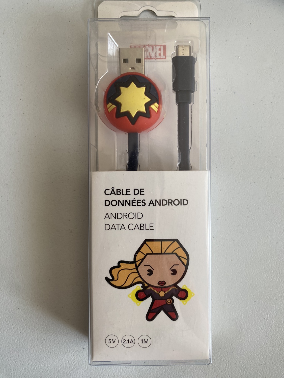 Captain Marvel Android Data Cable