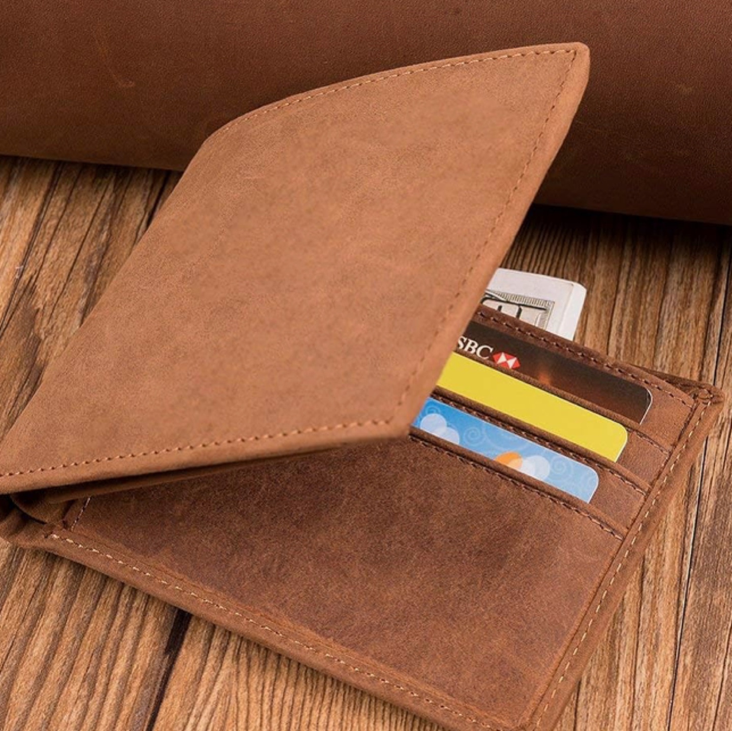 Engraved Leather Wallet brand new crosspost image indicator(4)