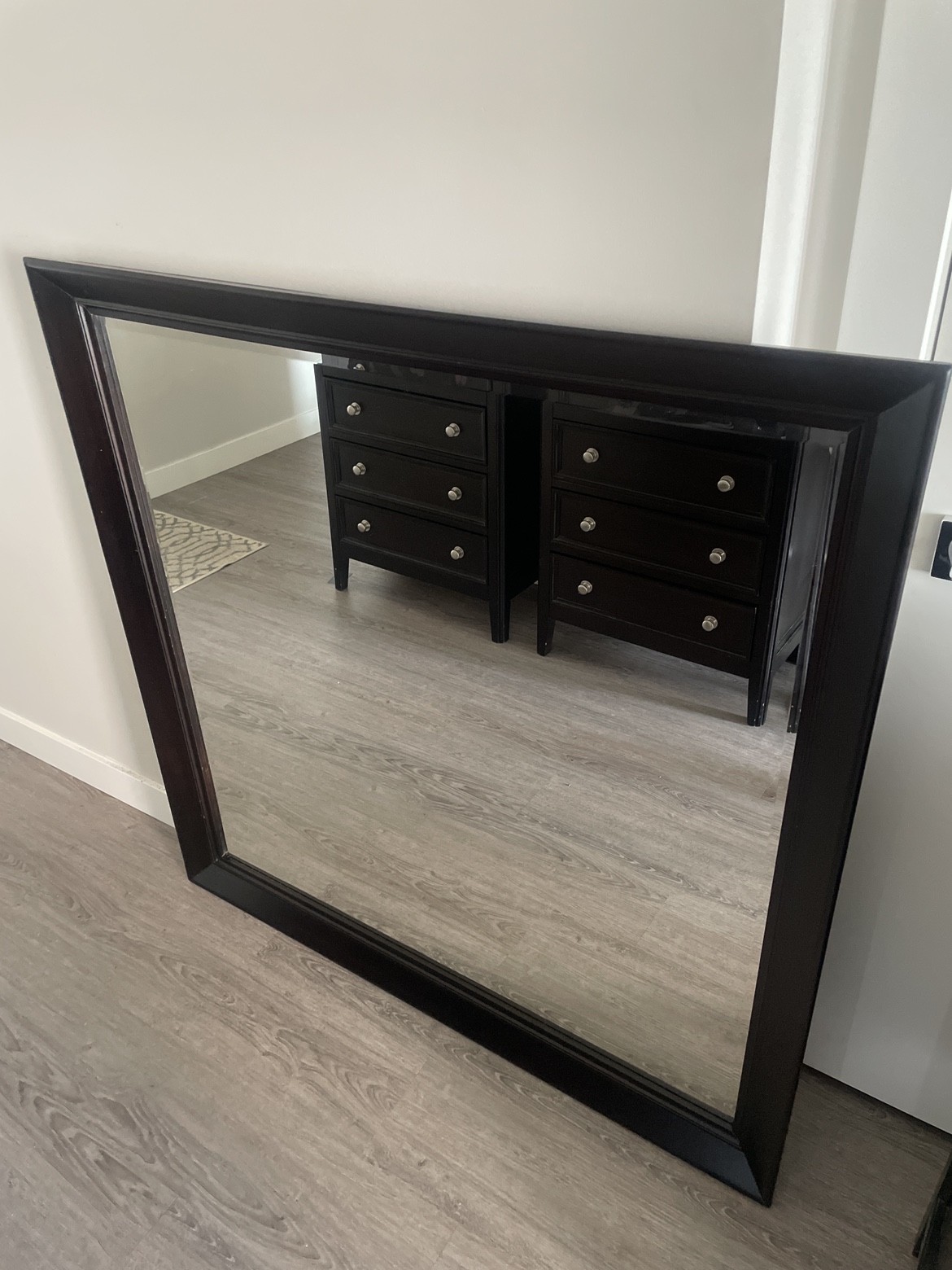 Large Wood Dresser with Mirror - photo 4