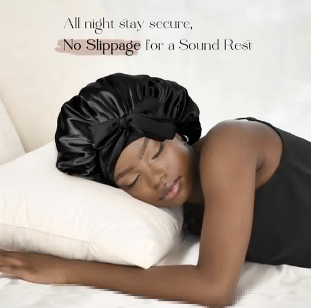 Satin hair Bonnet for Sleeping Hair Bonnet with Tie - photo 4