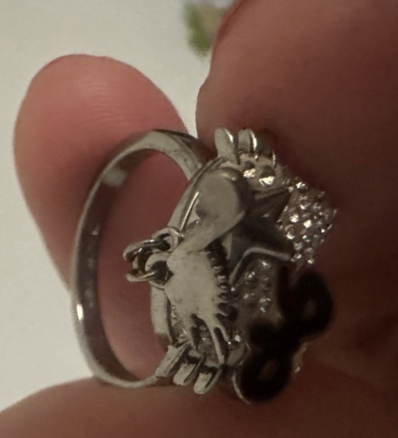 Ring Hello Kitty with swarovski crystals - photo 3