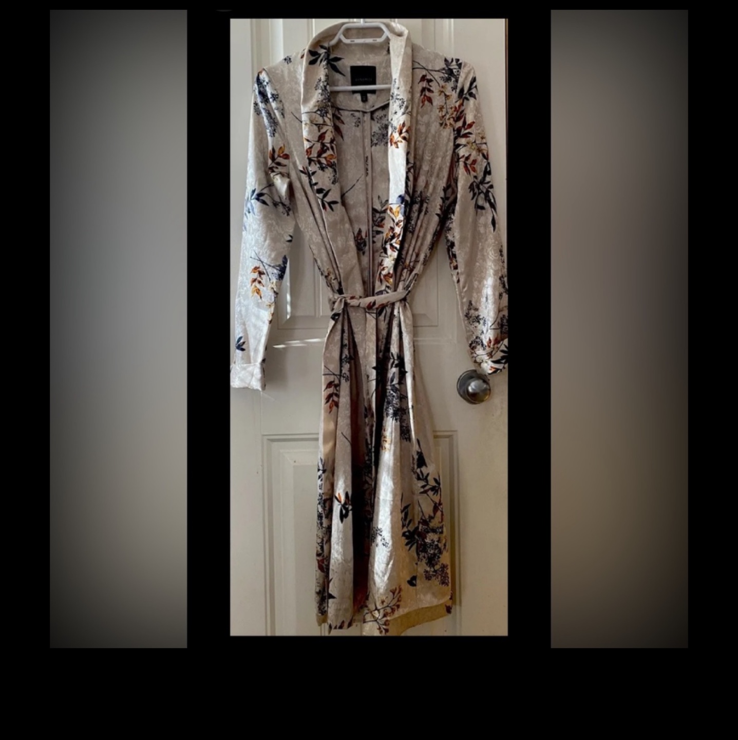 Dynamite  Belted Dress Silk Robe