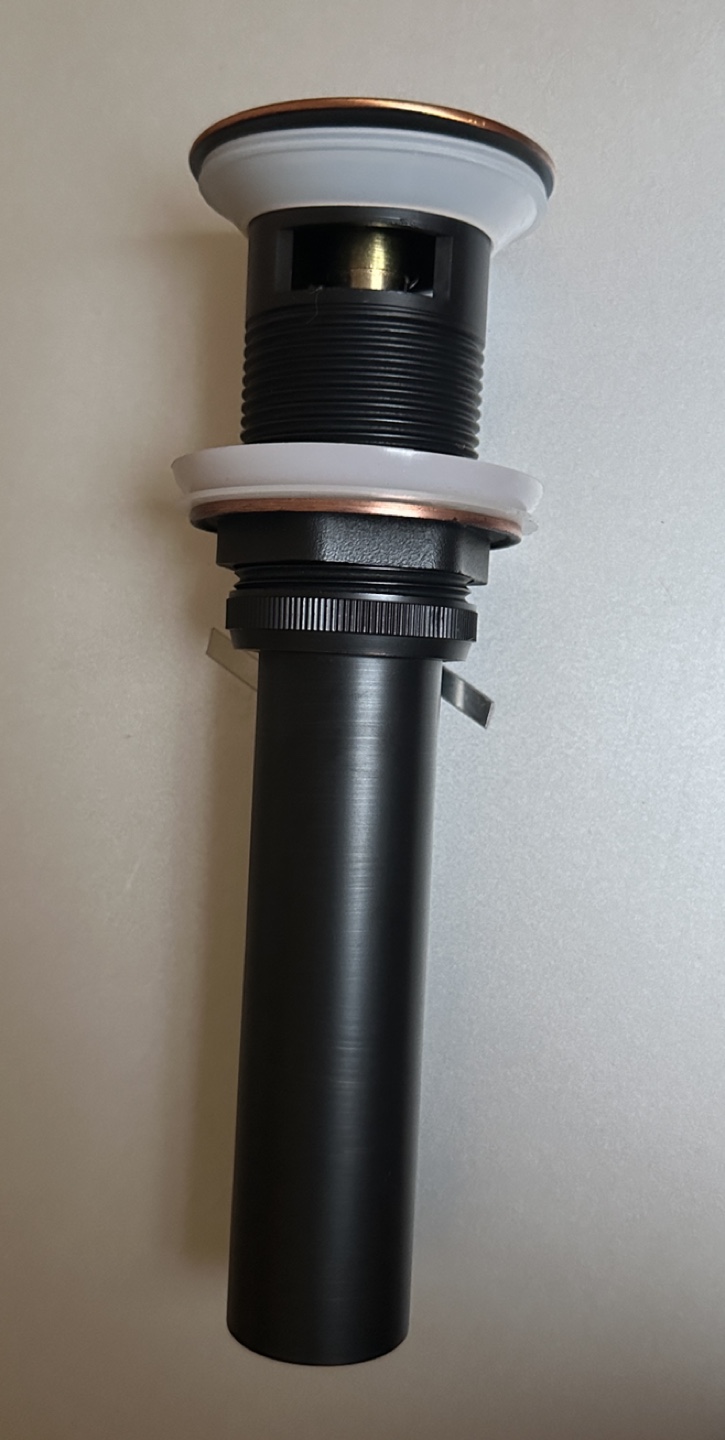 Bronze Pop up drain with overflow - photo 5
