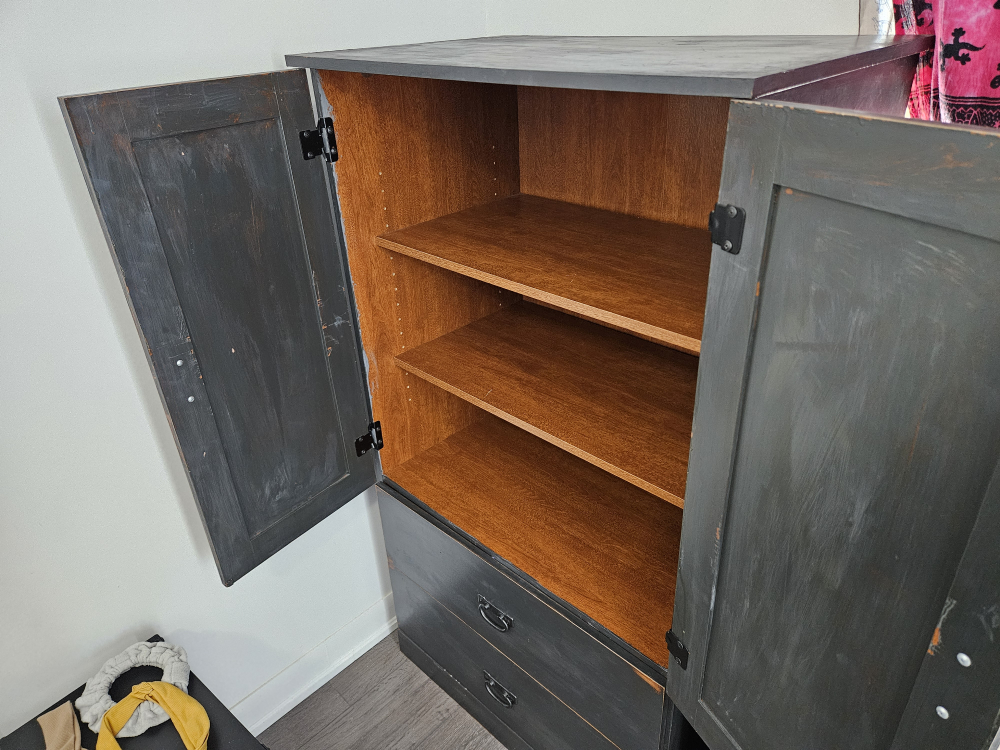 nightstand and wardrobe