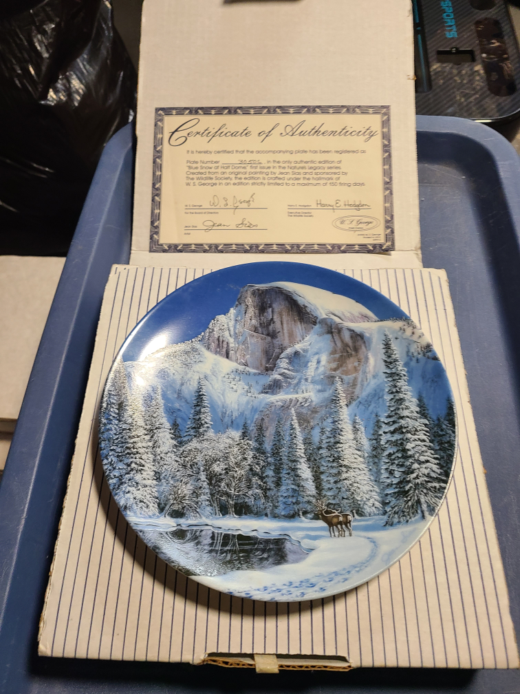 "Blue Gnomad Half Dome" Collectible Plate