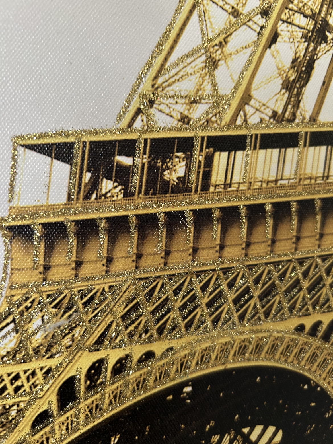Sparkly Eiffel Tower Wall Painting 60cm/90cm ⚽️ - photo 3