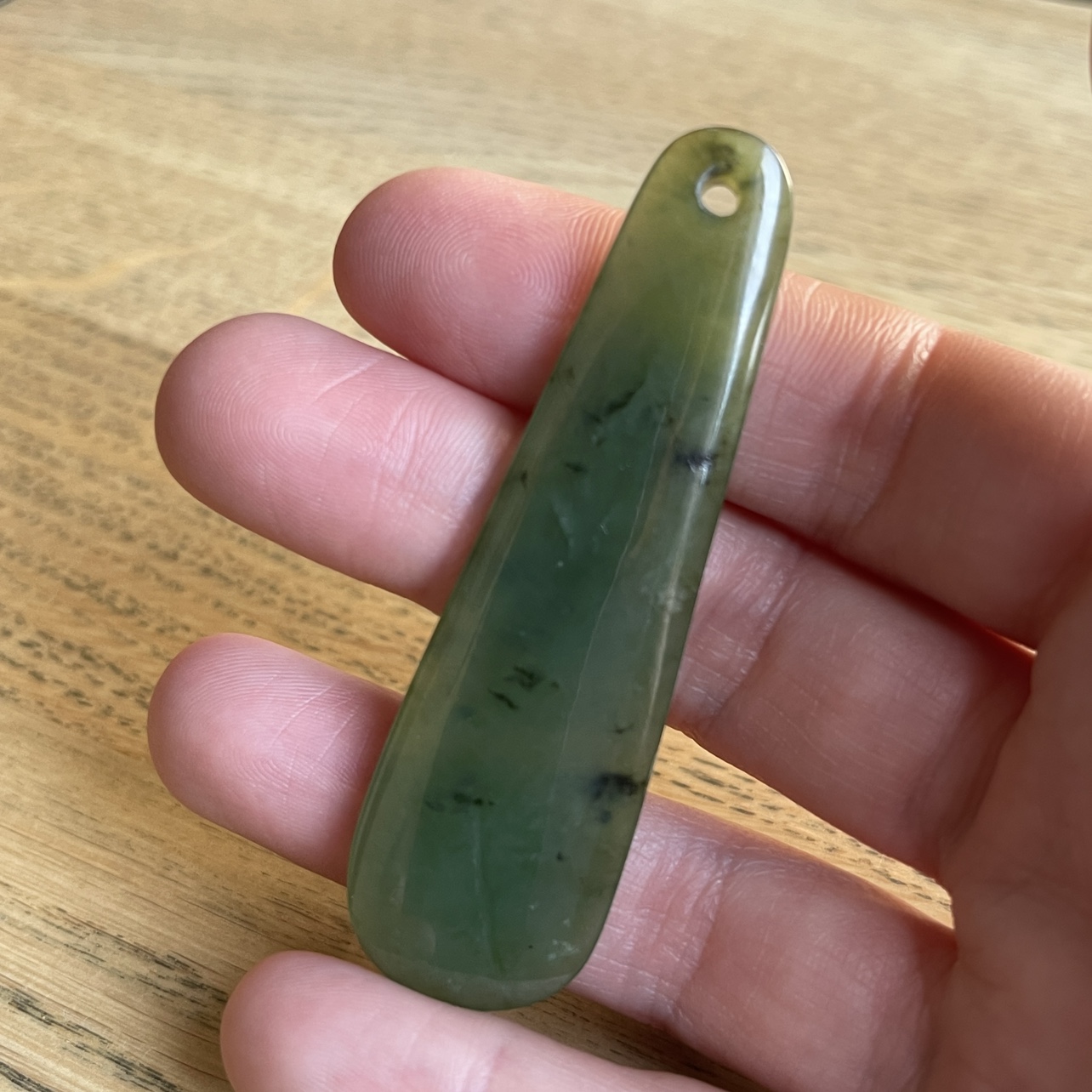 Canadian Nephrite Jade Pendant - Prosperity thumbnail