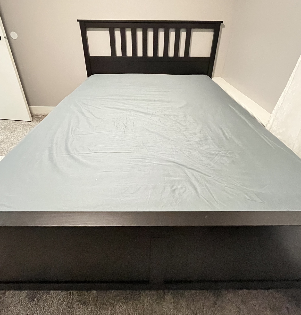IKEA queen bed frame & mattress - photo 3
