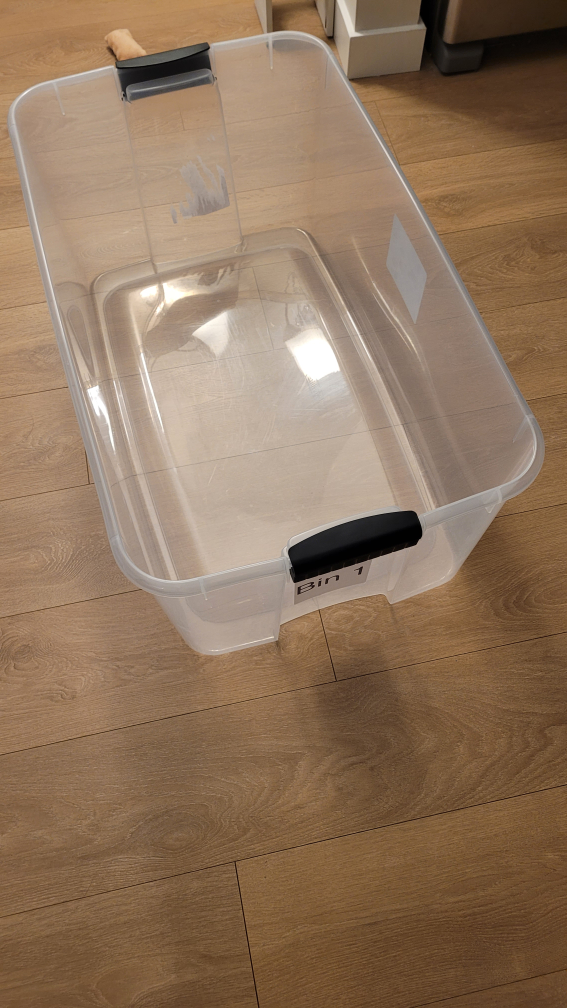 large storage box 110 L / 106 qt  ⚽ #freecycle - photo 3