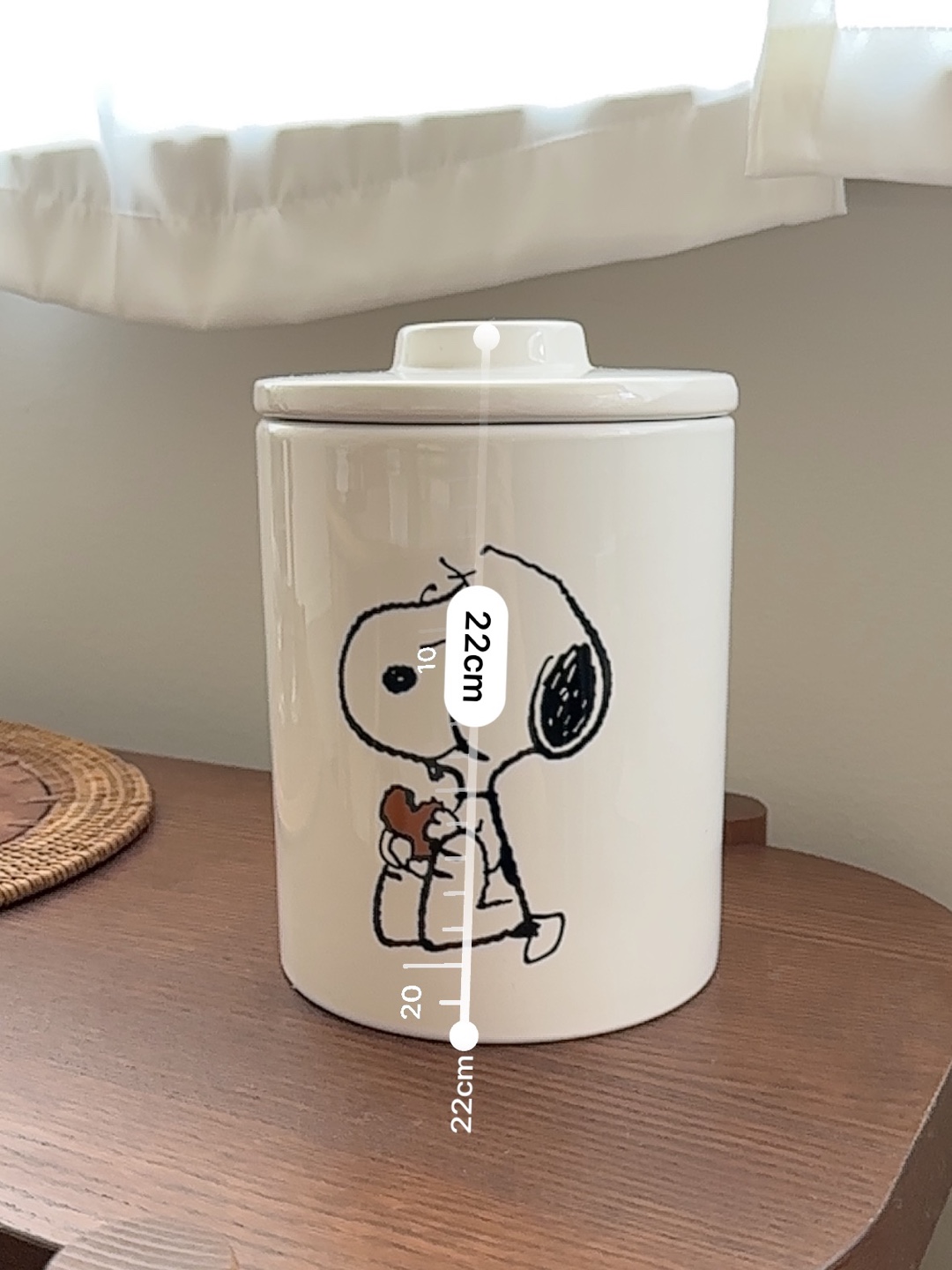 Snoopy ceramic jar with lid - photo 5