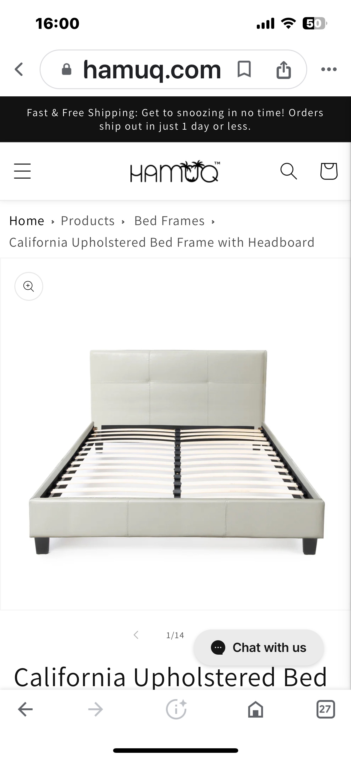 Queen bed