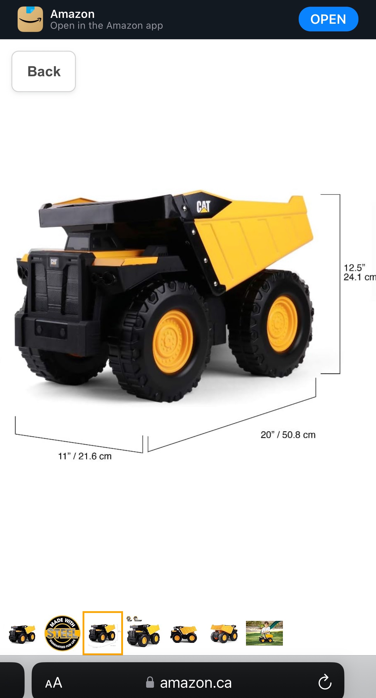 CAT Construction Toy Truck - photo 4