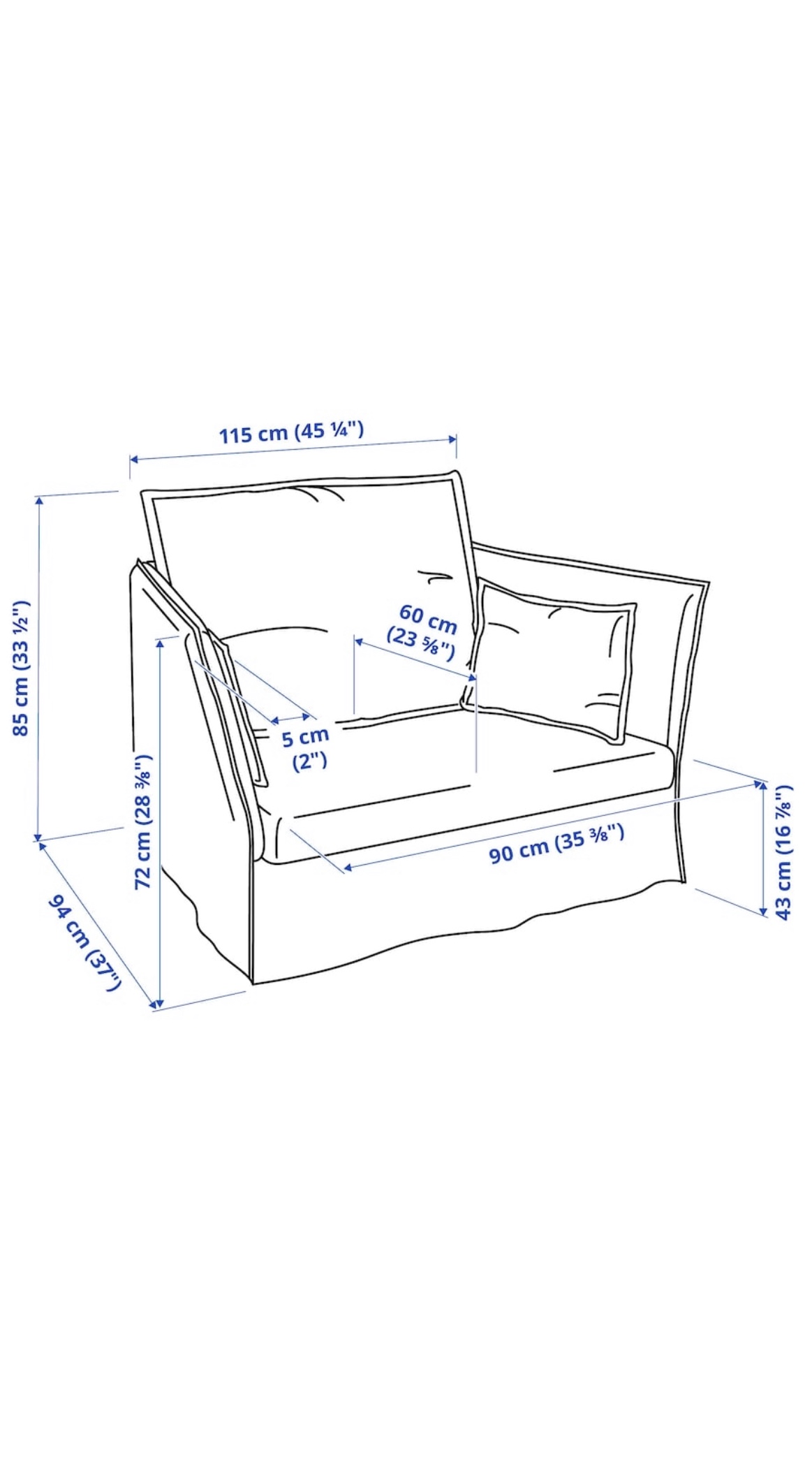 IKEA Katorp Natural Backslen Armchair - photo 4