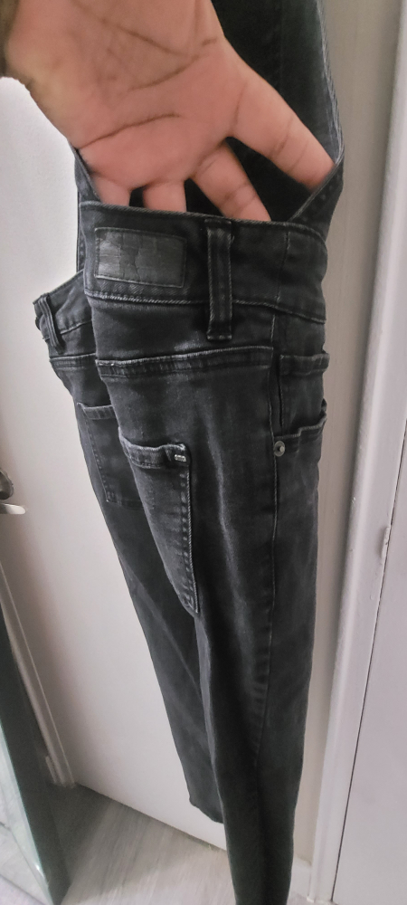 Black Denim Overalls image indicator(4)