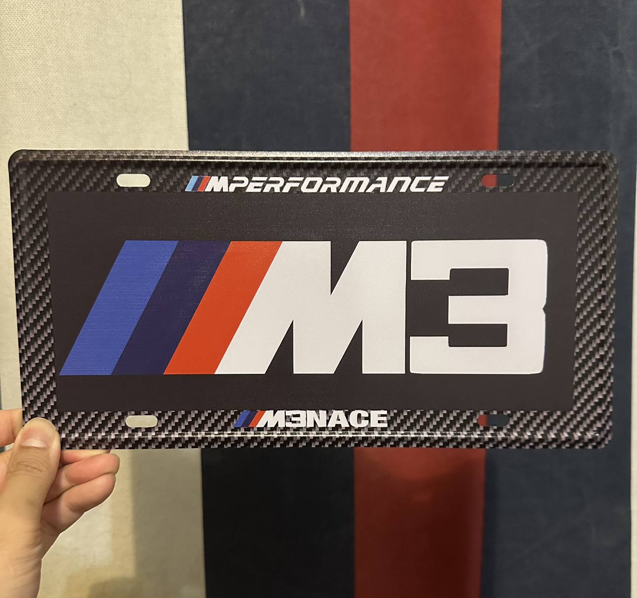 BMW M3 Carbon Fiber License Plate