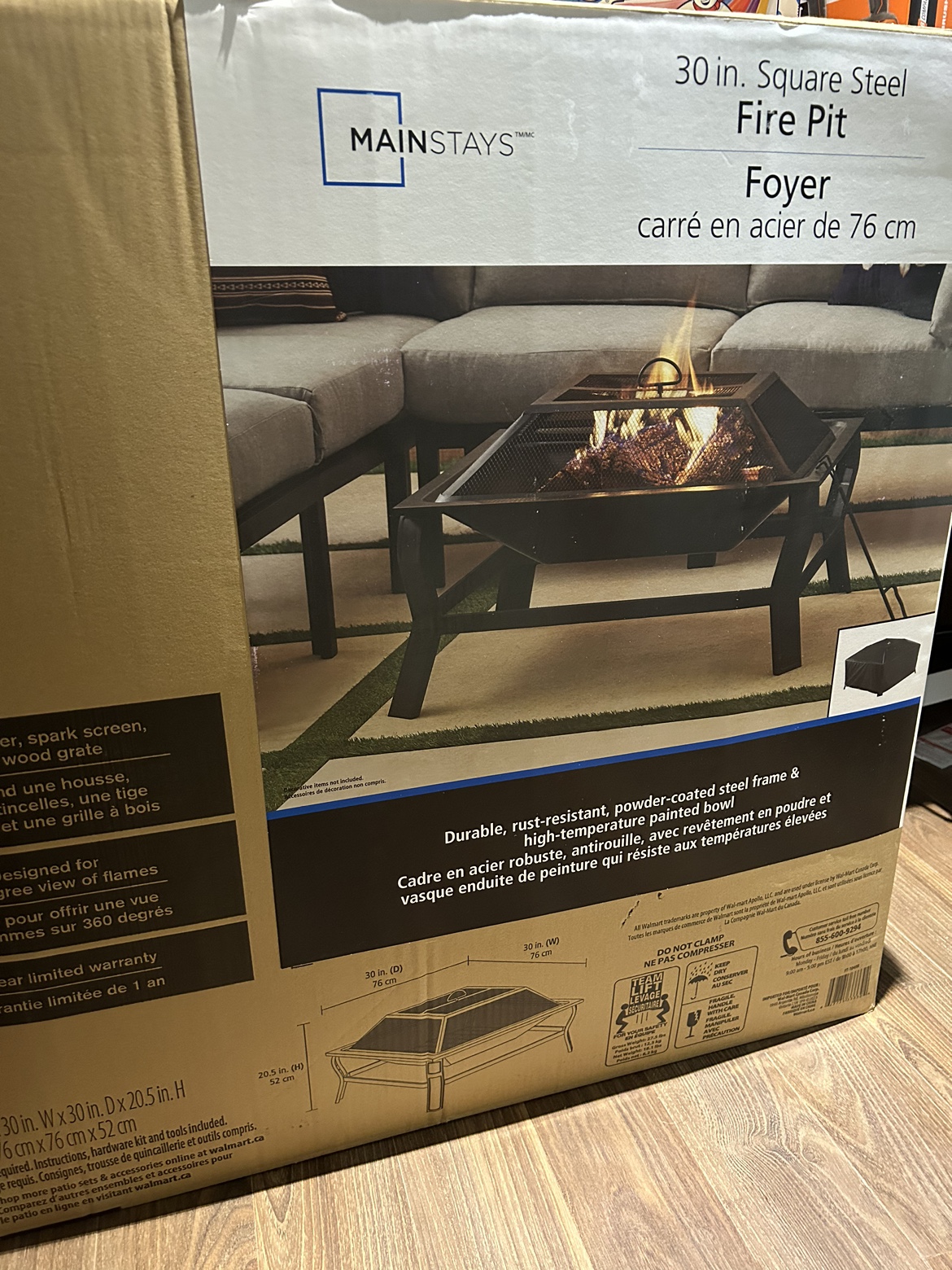New fire pit