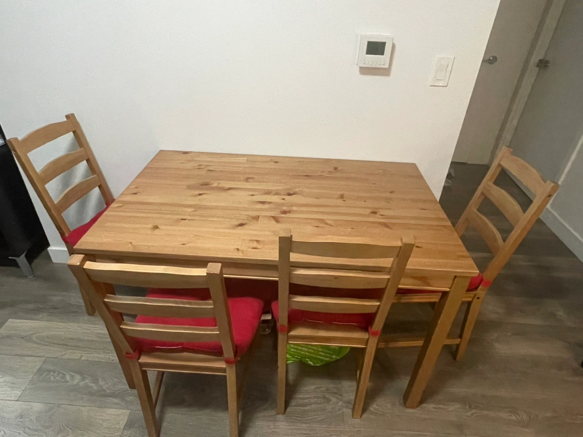 Jokkmokk Table And Ikea Kitchen Chairs Set Of IKEA JOKKMOKK