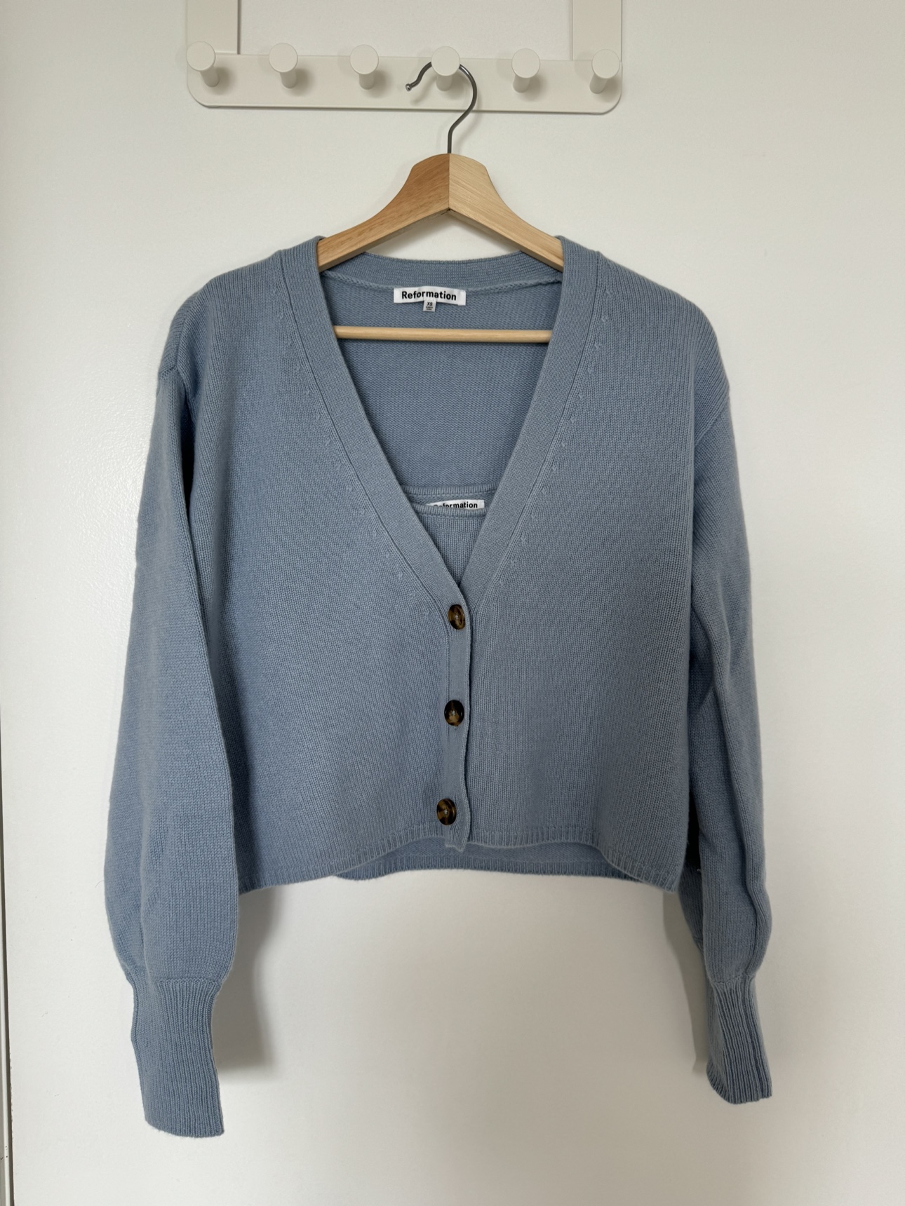 Reformation 2 Piece Cashmere Cardigan - XS - photo 3