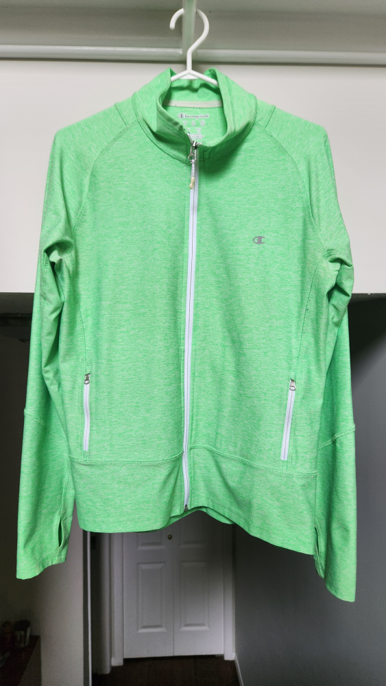 Lime Green Zip Up Jacket