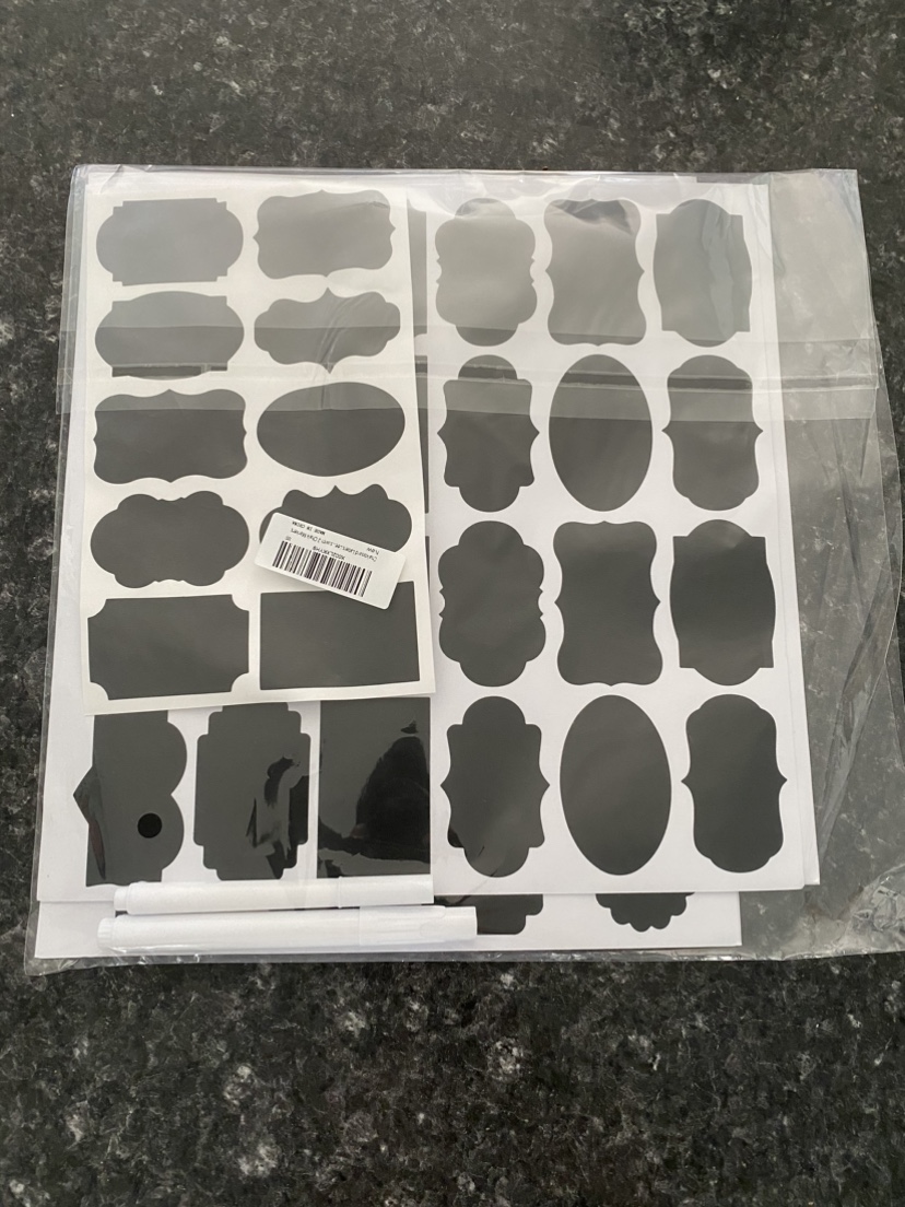 #freecycle Black organizing labels w/ marker thumbnail