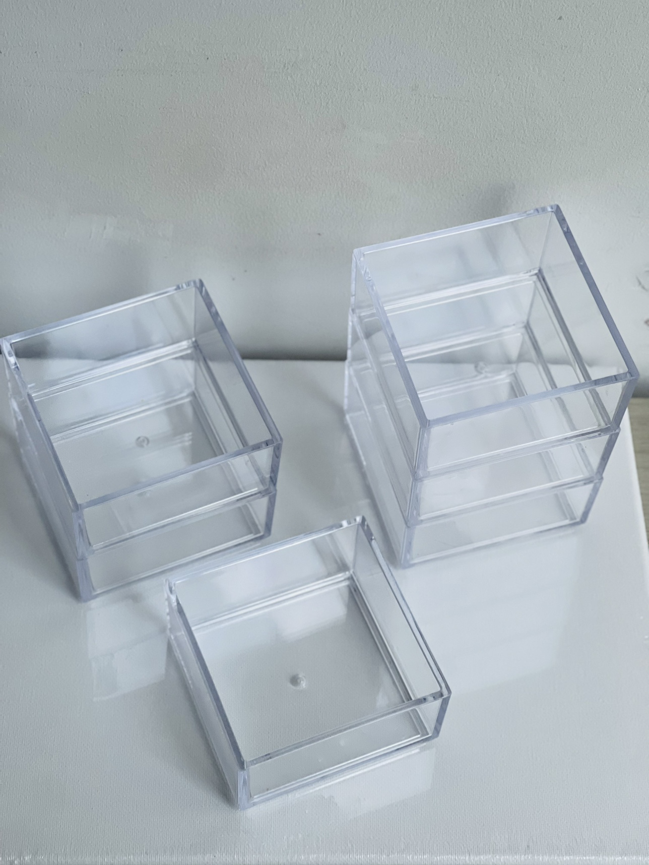 6 Pieces Acrylic Organizer 4”x4”x2” - photo 3