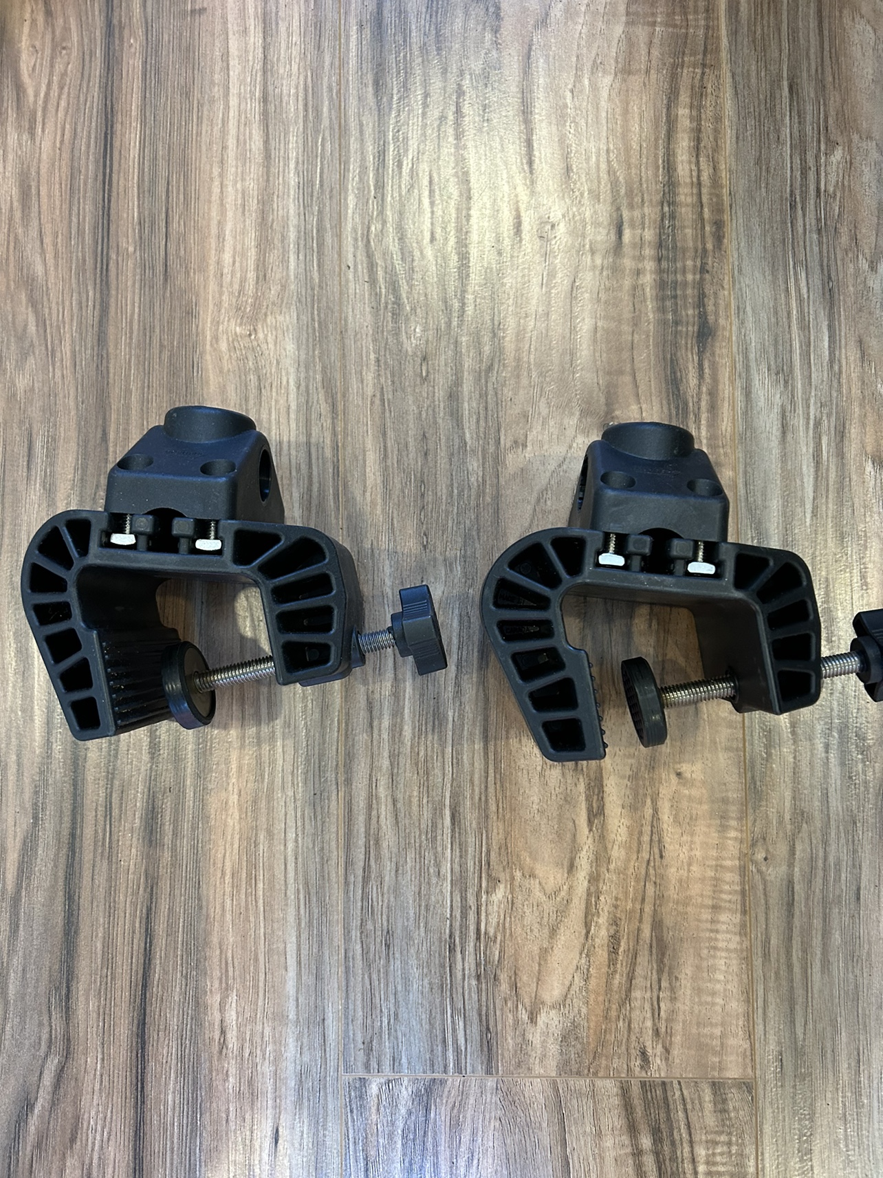 Two Scotty Portable Clamp Mounts
