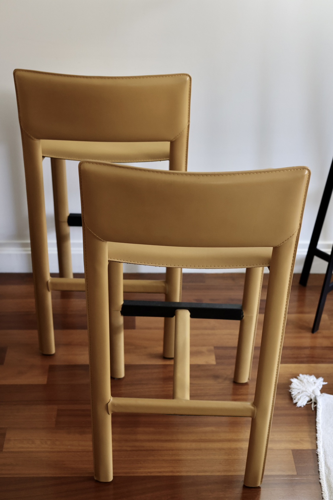 Two Room and Board Leather Bar Stools - photo 5