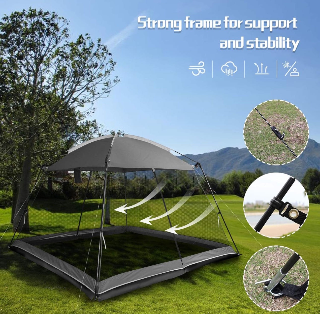 All-purpose protective mesh tent thumbnail