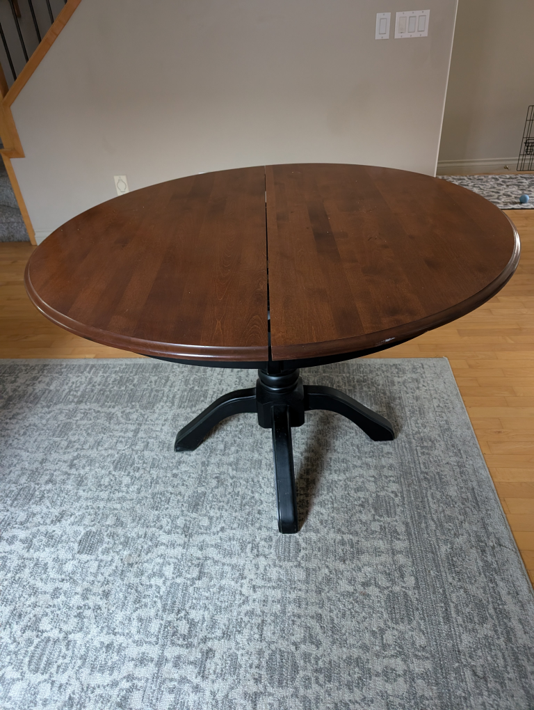 kitchen table with extension