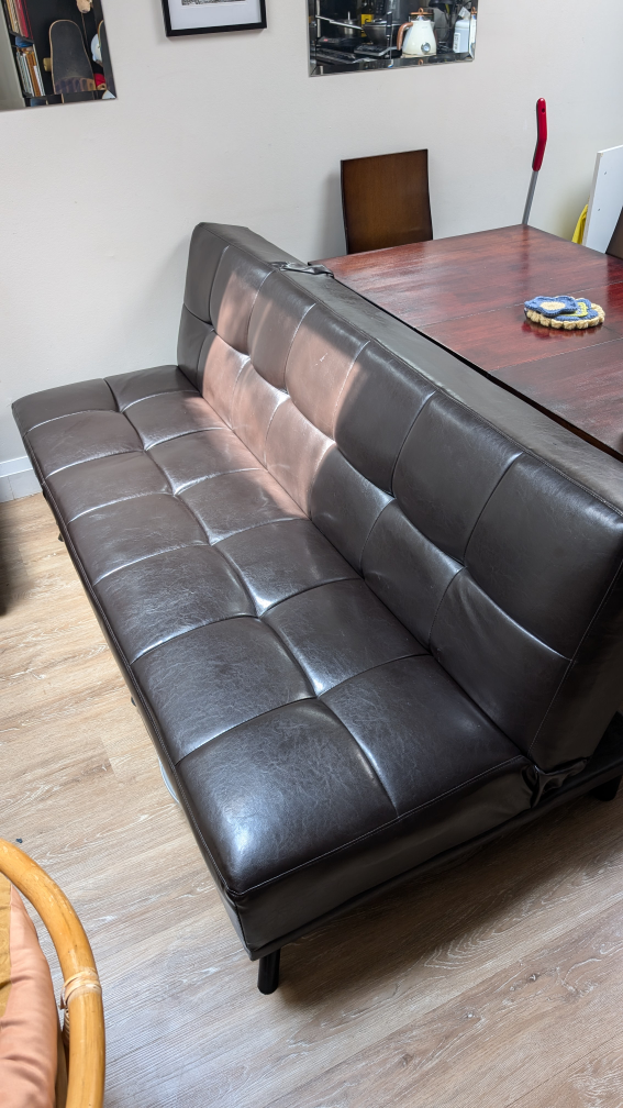 #freecycle: Black-Brown Futon Sofa Bed