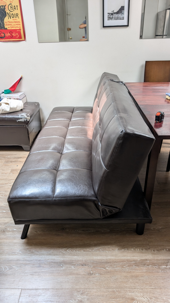 #freecycle: Black-Brown Futon Sofa Bed - photo 2
