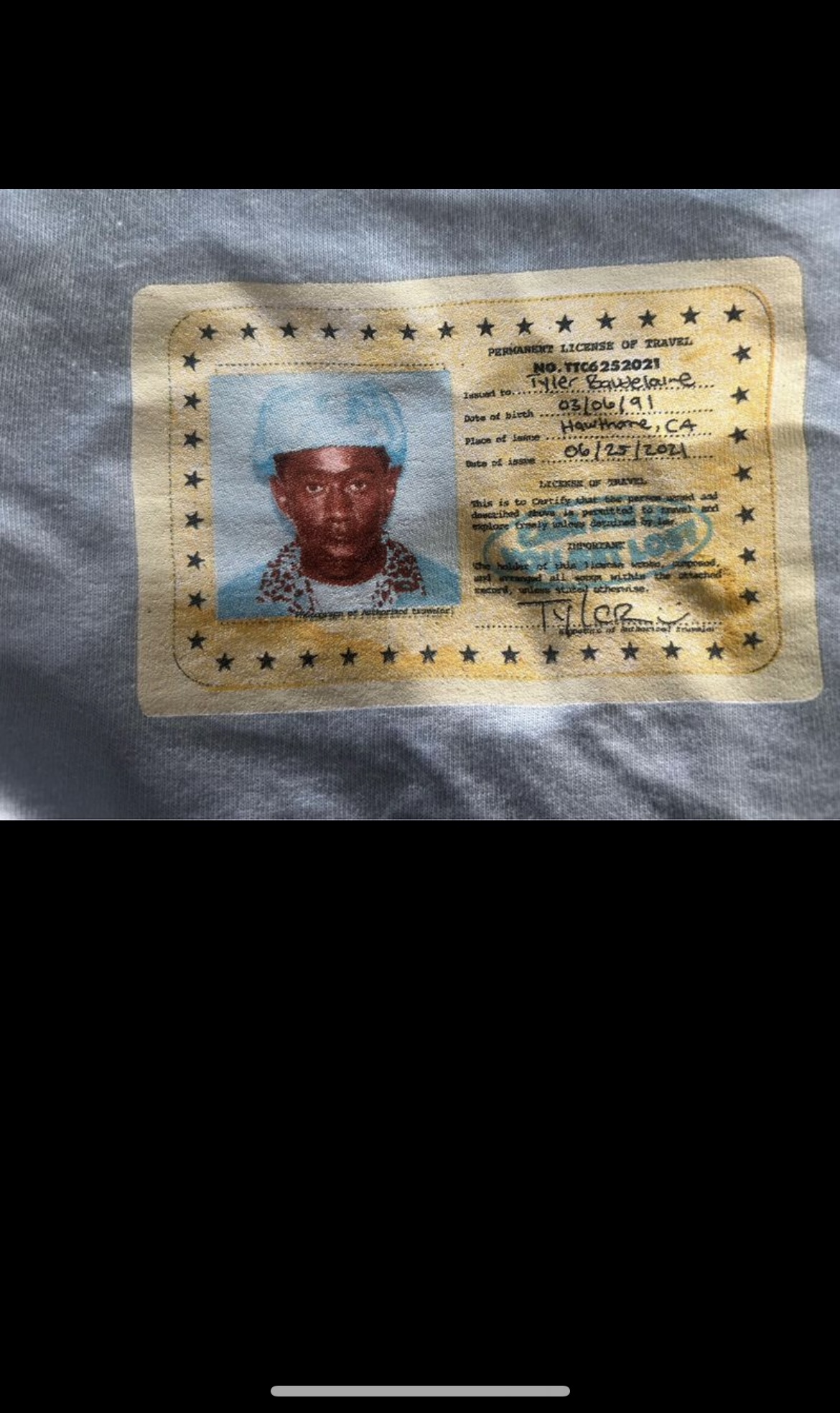Tyler the creator call me if you get lost tour shirt