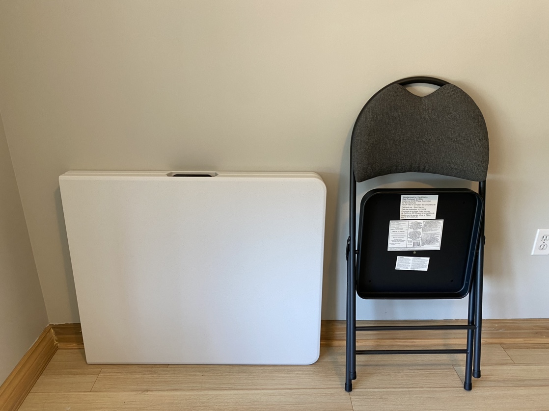 folding table and chair - photo 4