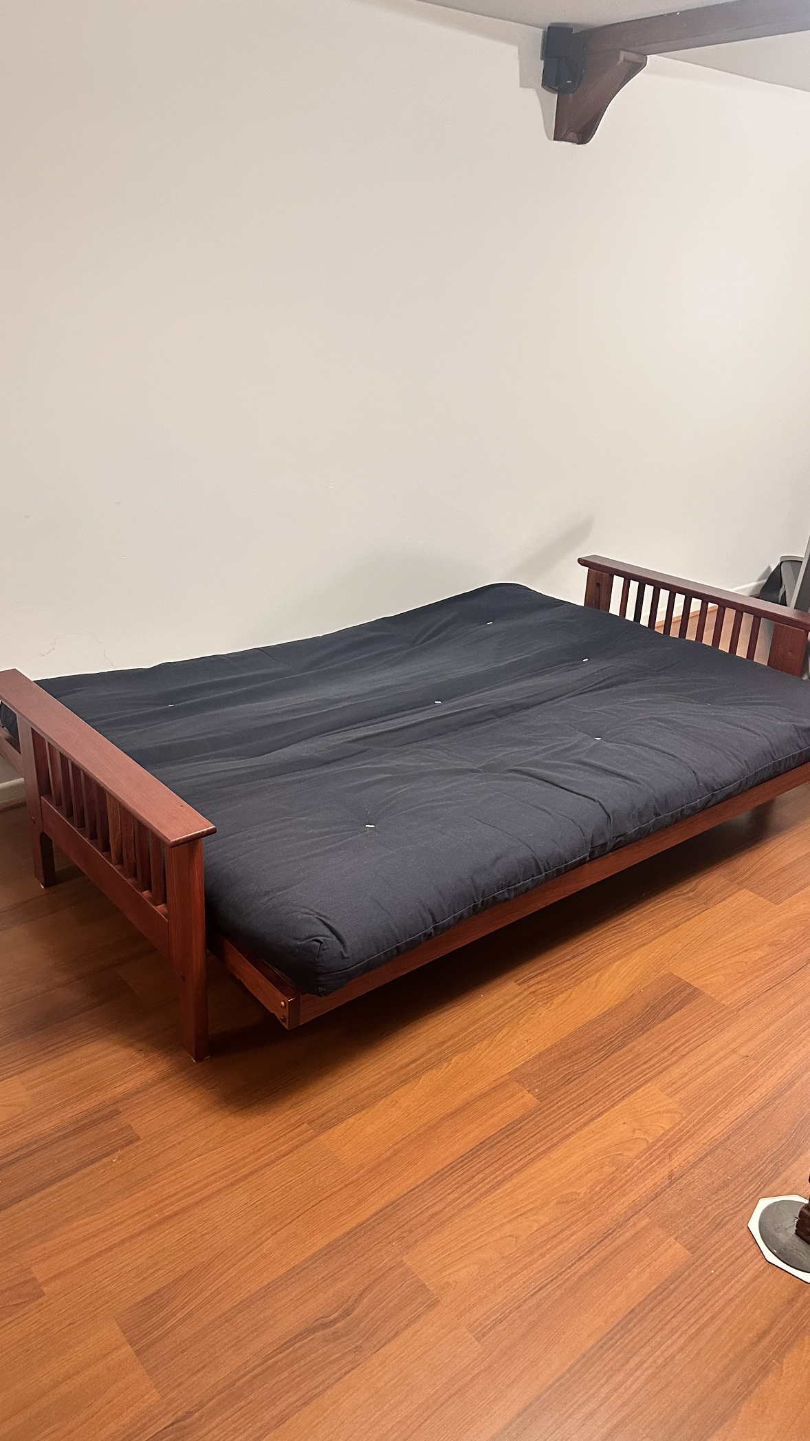 Convertible Wooden Futon and Queen Sofa Bed - photo 3