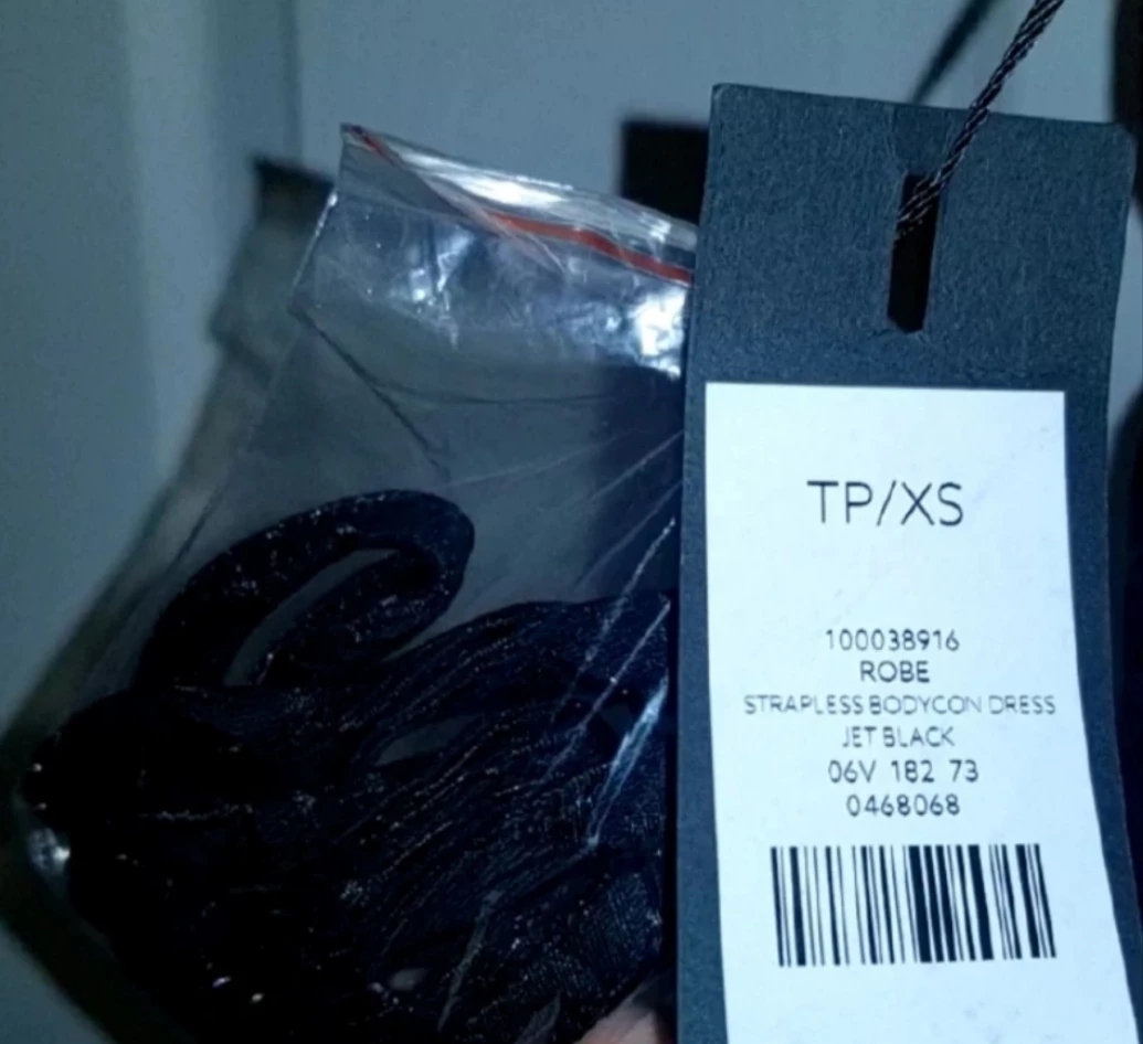 Black Bandeau Ruched Mini Dress Bodycon - BRAND NEW WITH TAGS image indicator(7)