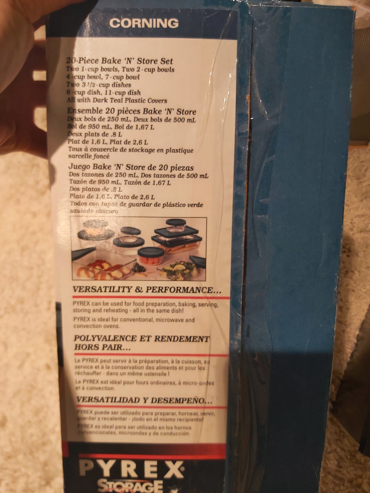 New Pyrex 20 Pieces Glass containers image indicator(2)