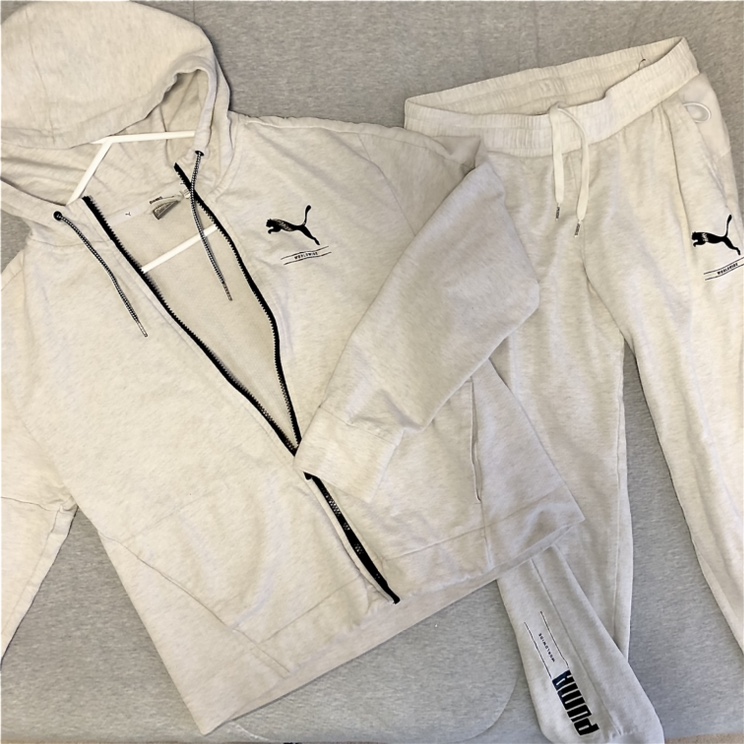 Puma white tracksuit thumbnail