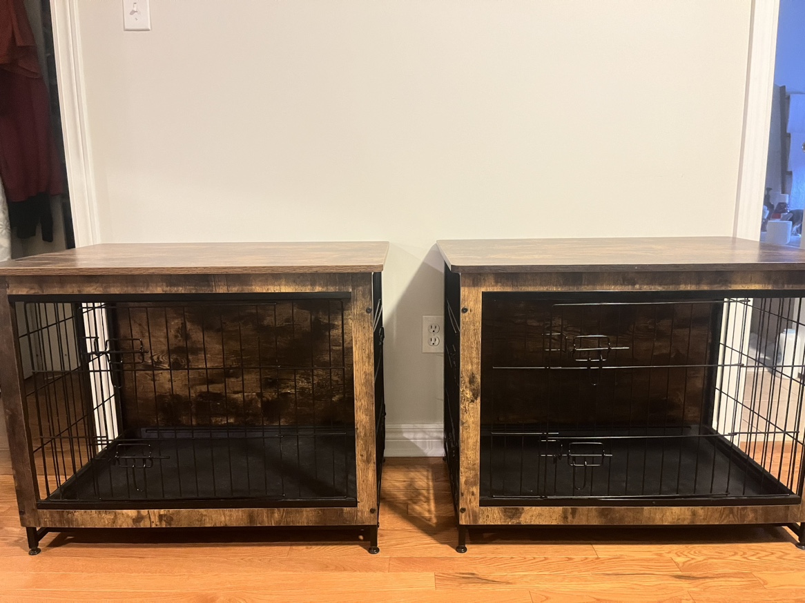 Dog crate furniture