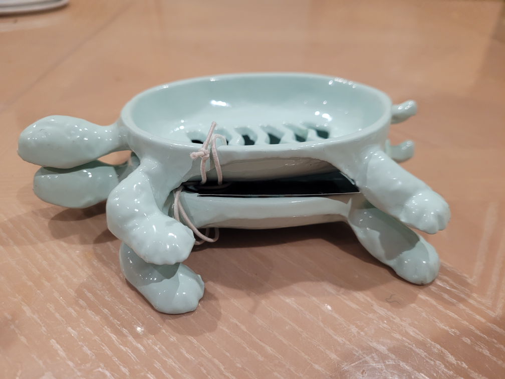 Set of 2 Cast Iron Sea Turtle Soap Holder / Soap Dish NEW image indicator(3)