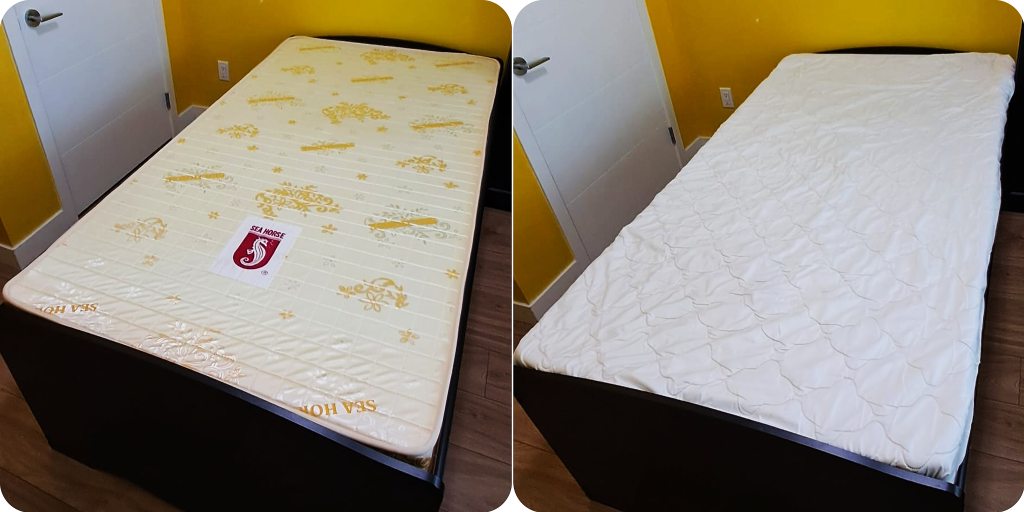 90% New Sea Horse HEALTHY MATTRESS  74"×39"×4"