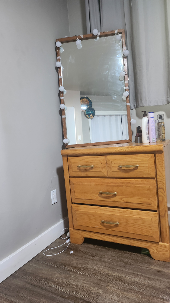 Dresser and mirror