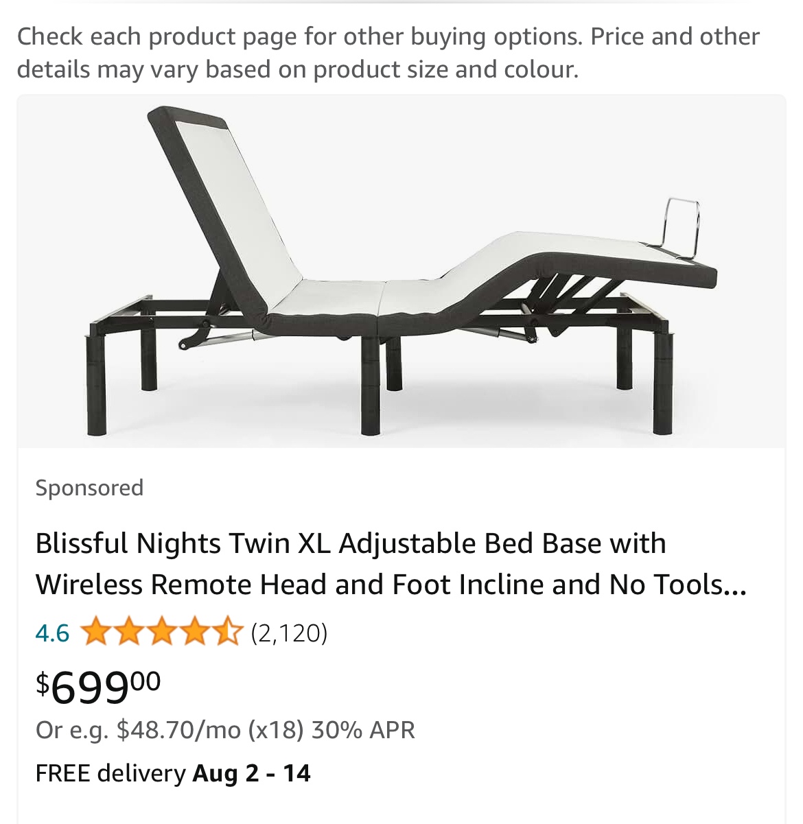 Queen Bed frame