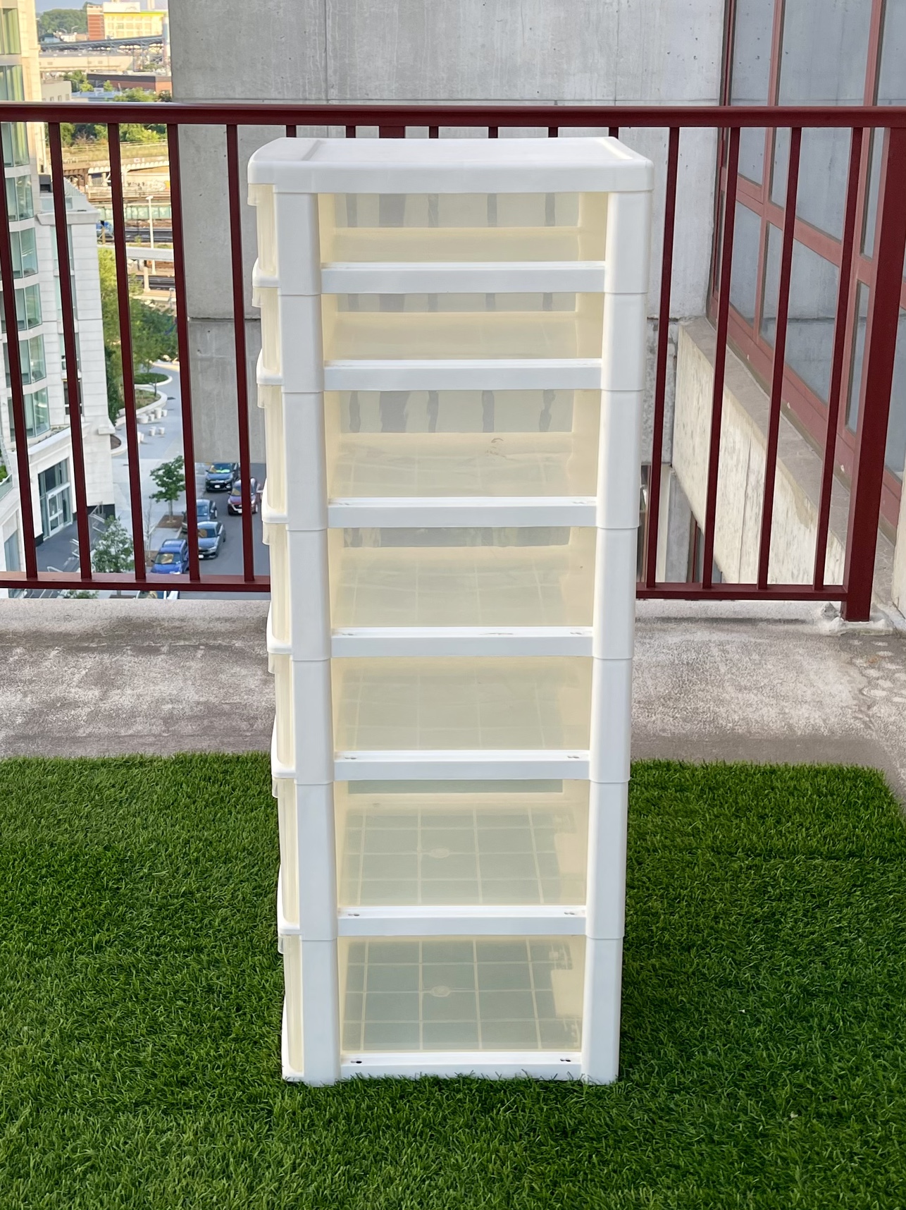 Clear Plastic 7 Drawer Organization Storage Tower - photo 3